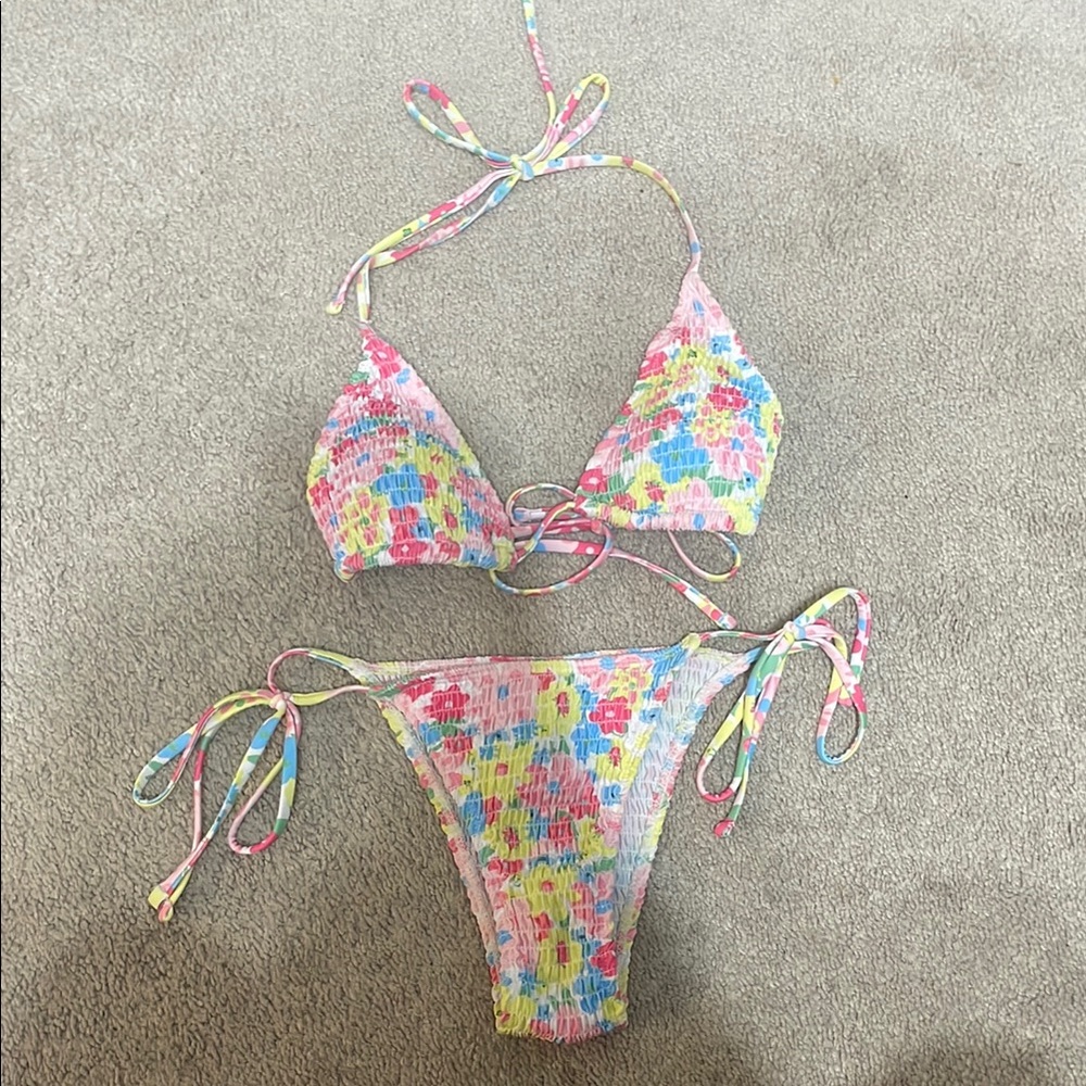 Colorful Floral Bikini Set